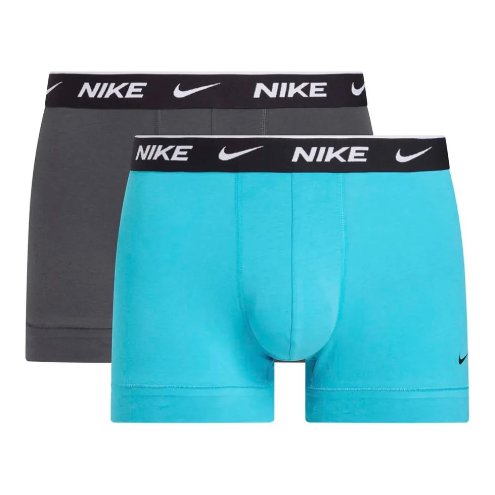 Nike 2 Pack of Trunks in Grey blue