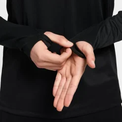 Nike Academy Pro Dri Fit Mock Neck Long Sleeve Sweatshirt in Black