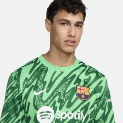 Nike Barcelona Home Goalkeeper Shirt 2024 2025 Adults in Green