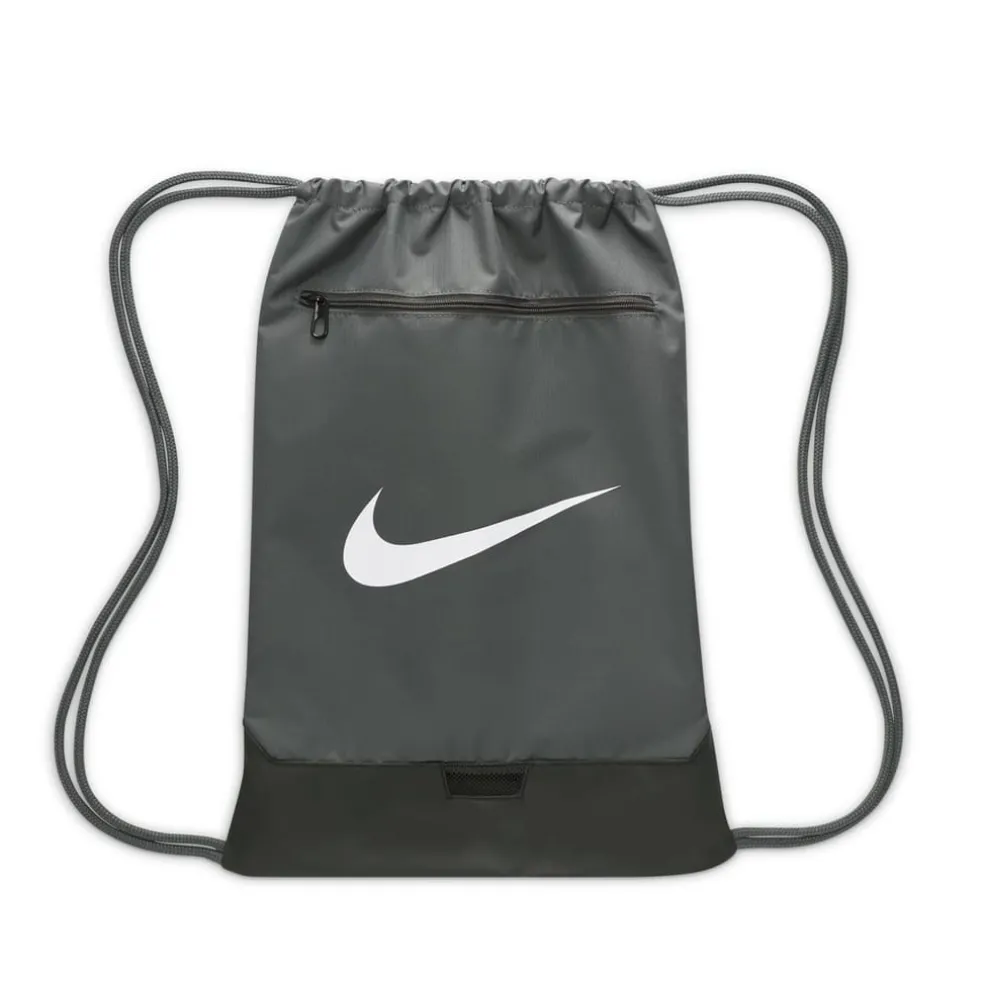 Nike Brasilia Gym Sack in Grey