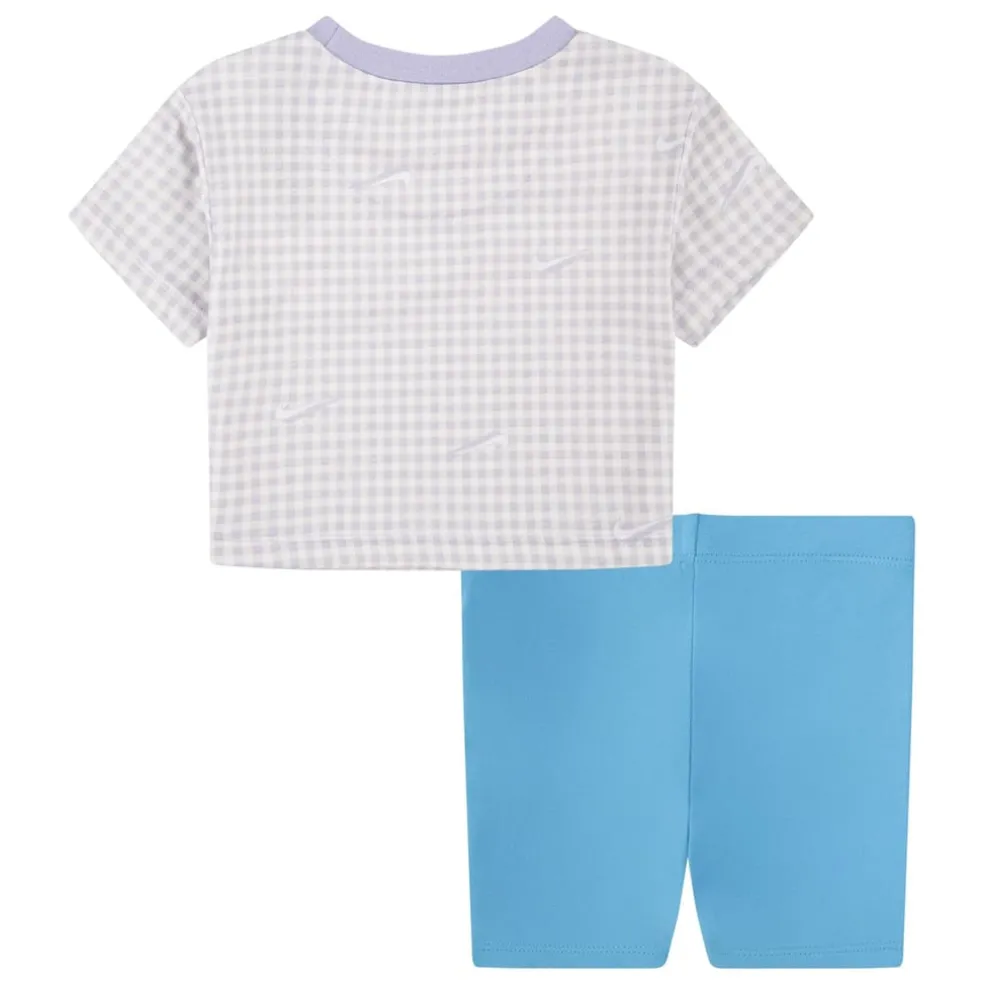 Nike Bxy T Short Set in Blue
