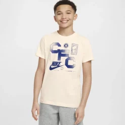 Nike Chelsea Futura T-Shirt Juniors in Beige