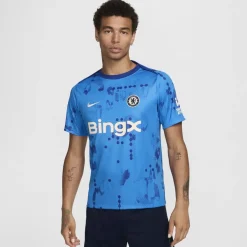 Nike Chelsea Home Pre Match Shirt 2024 2025 Adults in Blue