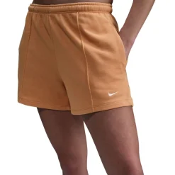 Nike Chill Fleece Sweat Shorts in Orange