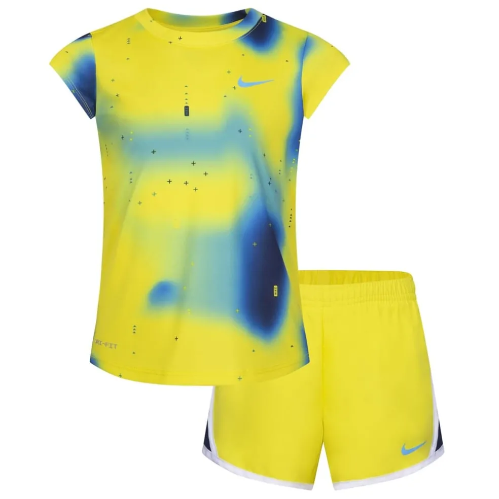 Nike Df Ss T And Shrt in Yellow