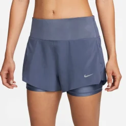 Nike Dri Fit Swift 2 In 1 Running Shorts in Blue
