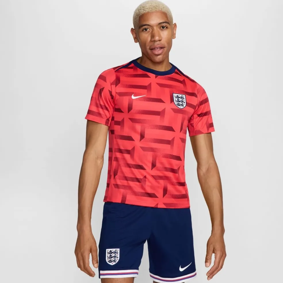Nike England Academy Pro Pre Match Shirt 2024 Adults in Red