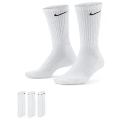 Nike Everyday 3 Pack Cotton Cushioned Crew Socks Mens in White