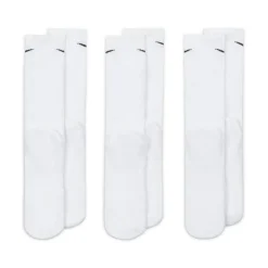 Nike Everyday 3 Pack Cotton Cushioned Crew Socks Mens in White