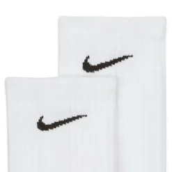 Nike Everyday 3 Pack Cotton Cushioned Crew Socks Mens in White