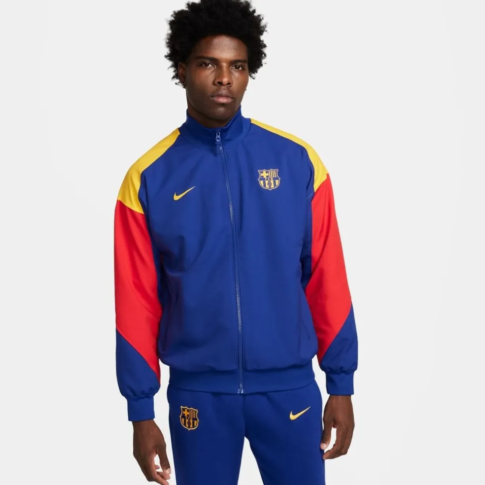 Nike Fc Barcelona Chinese New Year Anthem Jacket 2023 2024 Adults in Blue