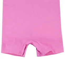 Nike Full Zip Crew Neck Short Sleeve Romper in Pink