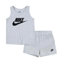 Nike Girls Club Tank & Shorts Set in White