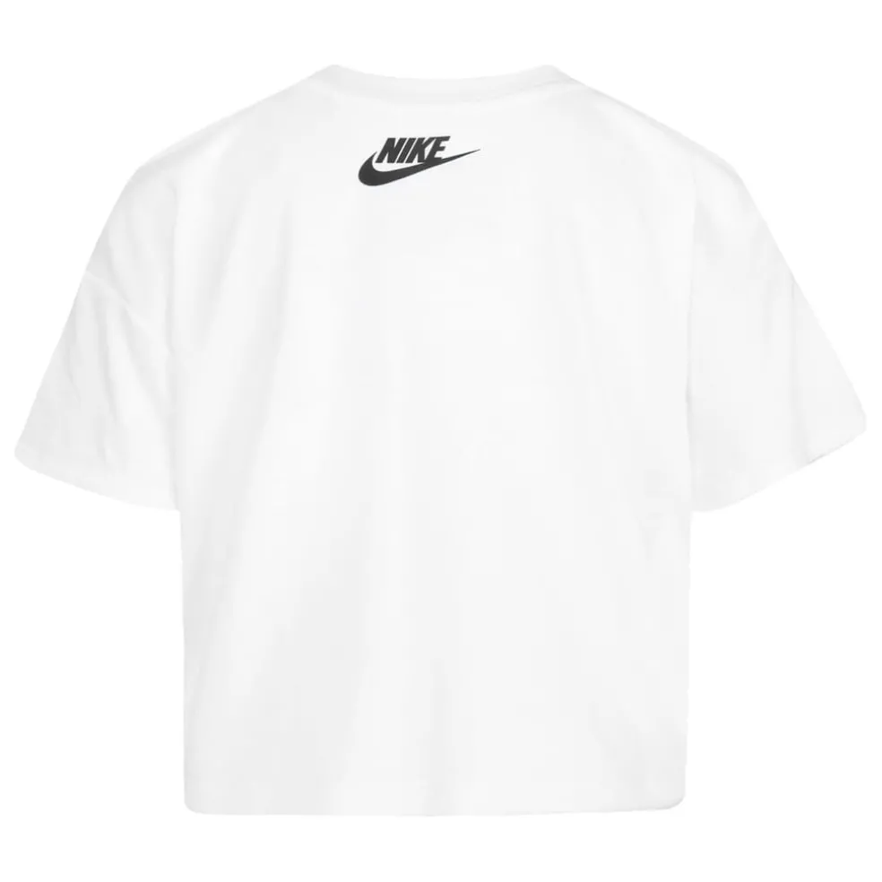 Nike Girls Gradient Futura Boxy T-Shirt in White