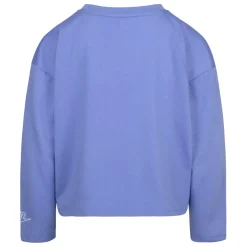 Nike Girls Notebook Long Sleeve Knit Top in Blue