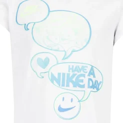Nike Girls Recycled Poly T-Shirt in White