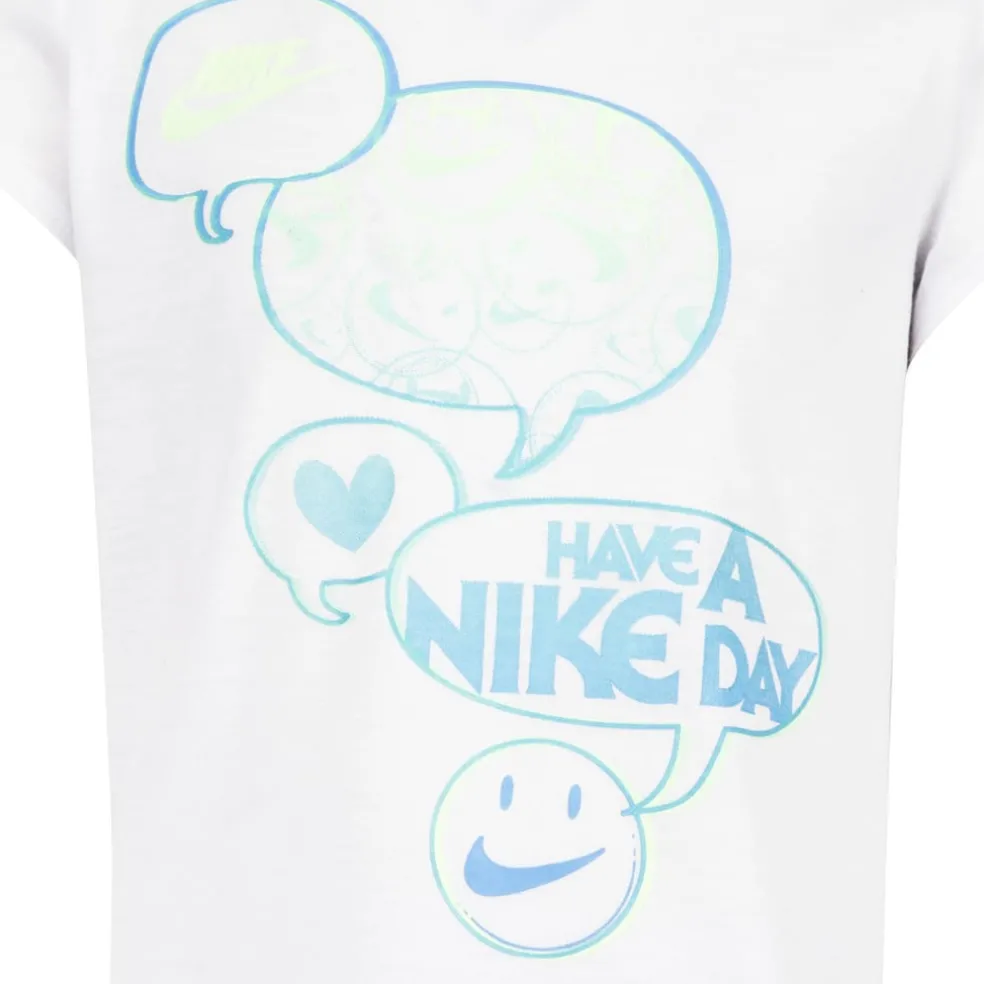 Nike Girls Recycled Poly T-Shirt in White