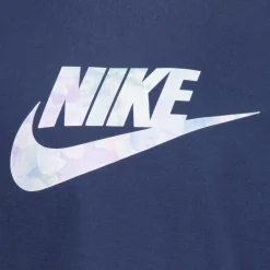 Nike Girls Sci-Dye Boxy T-Shirt in Navy