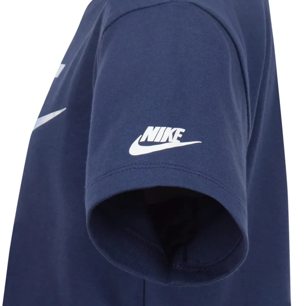 Nike Girls Sci-Dye Boxy T-Shirt in Navy