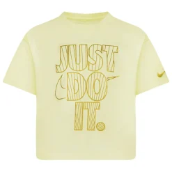Nike Girls Shine Boxy T-Shirt in Cream