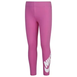 Nike Girls Swoosh Leg A See Leggings in Blue