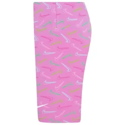 Nike Girls Swoosh Logo Bike Shorts in Blue