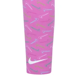 Nike Girls Swoosh Logo Leggings in Pink