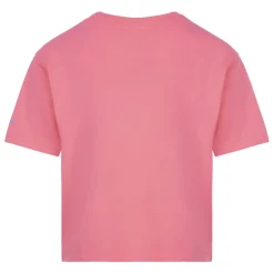Nike Girls Swoosh Varsity Outline T-Shirt in Pink
