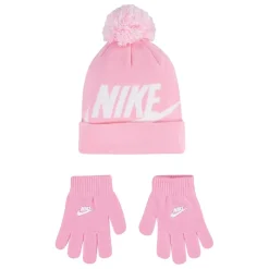 Nike Hat Glove Set Juniors in Pink