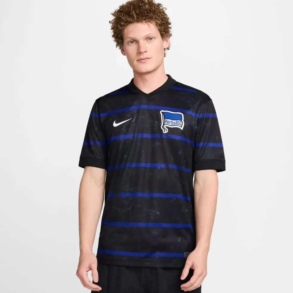 Nike Hertha Bsc Away Shirt 2024 2025 Adults in Black