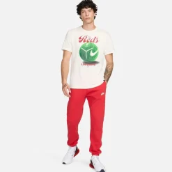 Nike HM Crew Neck Regular Fit T-Shirt in Beige