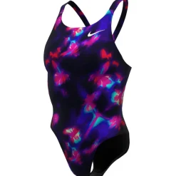 Nike HS Fastback Floral Swimsuit in Black