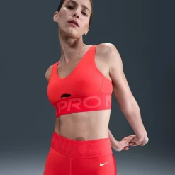 Nike Indy Plunge Bra Ld61 in Red