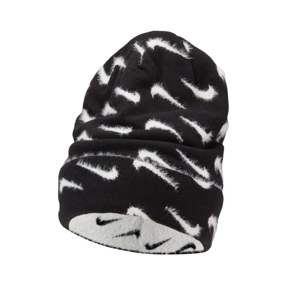 Nike Junior Peak Pom Beanie in Black