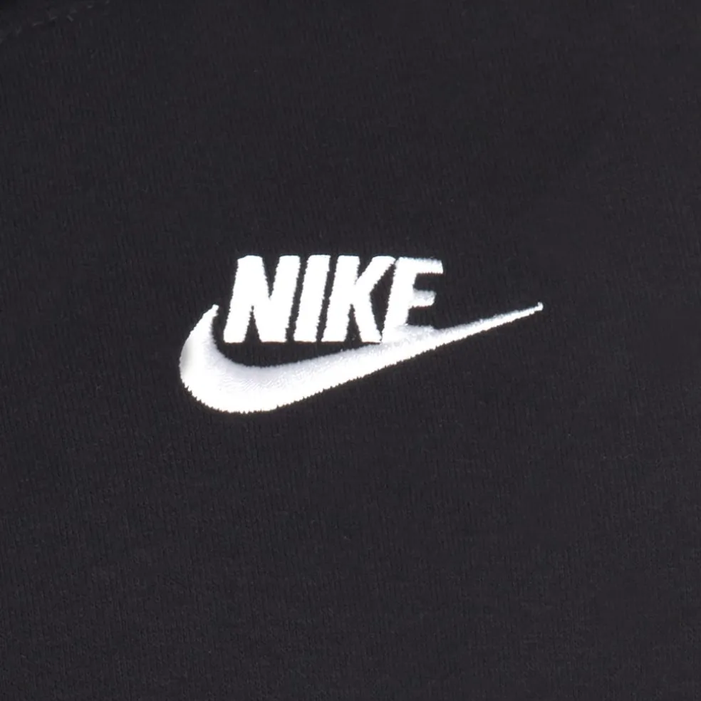 Nike Juniors Club Fleece Hoodie in Black