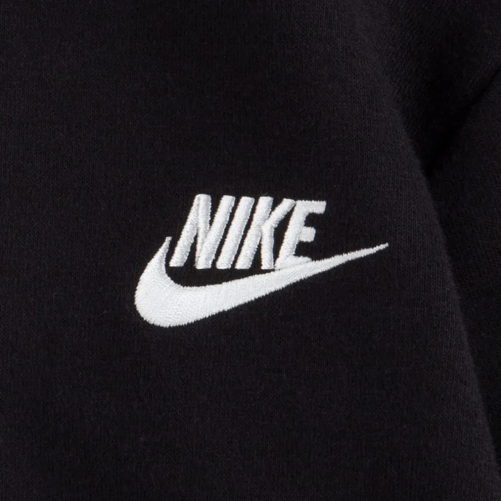 Nike Juniors Club Fleece Hoodie in Black