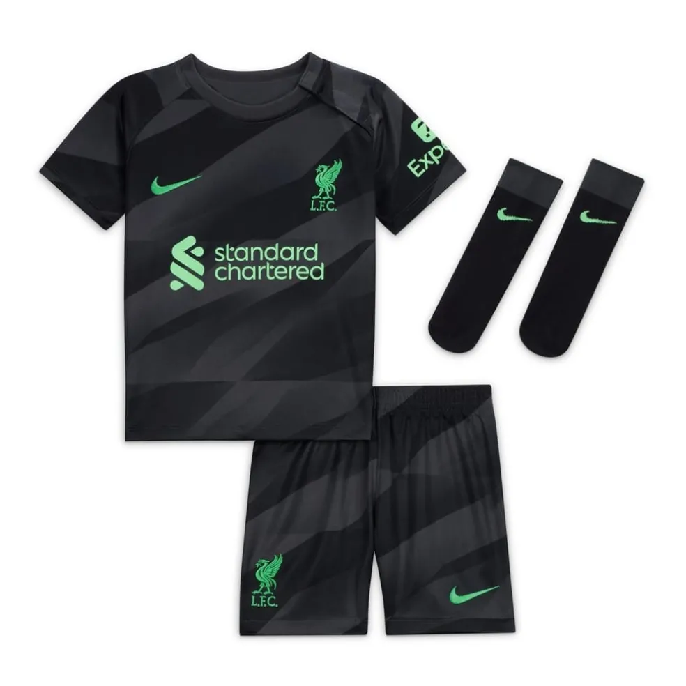 Nike Liverpool Goalkeeper Home Babykit 2023 2024 in Black