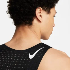 Nike Mens Aeroswift Dri Fit Adv Running Singlet in Black