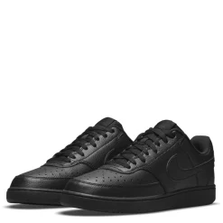Nike Mens Court Vision Low Trainers in Black