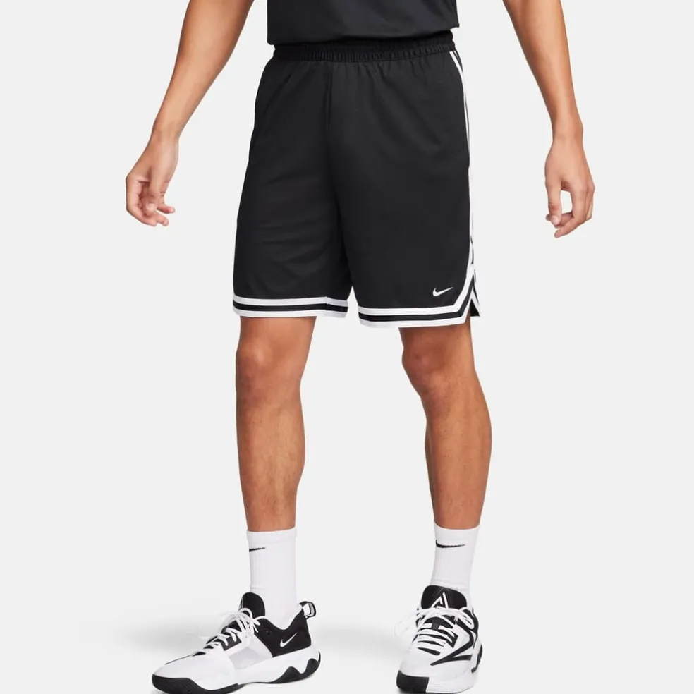 Nike Mens Dna Dri Fit 8 Basketball Shorts in White