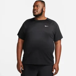 Nike Mens Dri Fit Ready Short Sleeve Fitness Top in Black