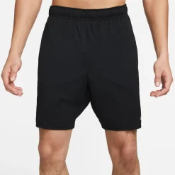 Nike Mens Dri Fit Totality 7 Unlined Knit Fitness Shorts in Black