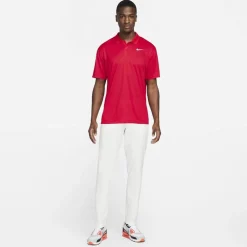 Nike Mens Dri Fit Victory Golf Polo Shirt in Red