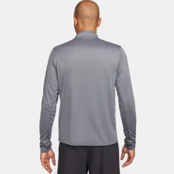 Nike Mens Half Zip Core Long Sleeve Running Top in Grey