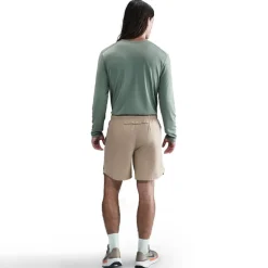 Nike Mens Miler Dri Fit Uv Long Sleeve Running Top in Green