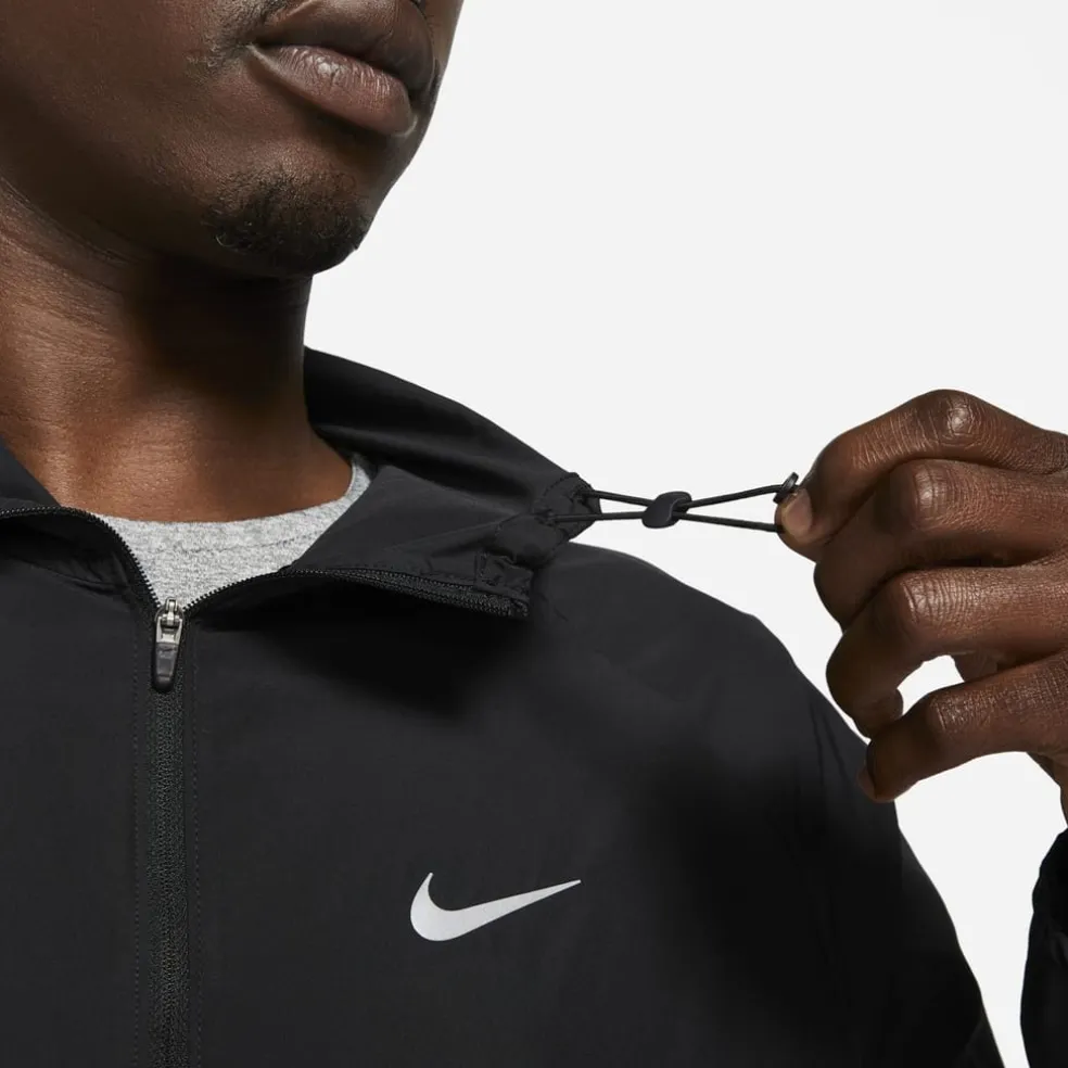 Nike Mens Miler Repel Running Jacket in Black