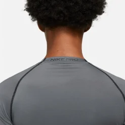 Nike Mens Pro Dri Fit Tight Fit Long Sleeve Top in Grey
