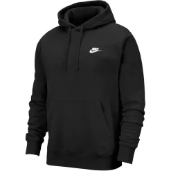 Nike Mens Sportswear Club Fleece Pullover Hoodie in Black