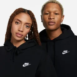 Nike Mens Sportswear Club Fleece Pullover Hoodie in Black