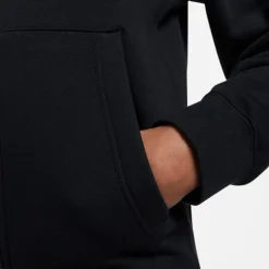 Nike Mens Sportswear Club Fleece Full Zip Hoodie in Black